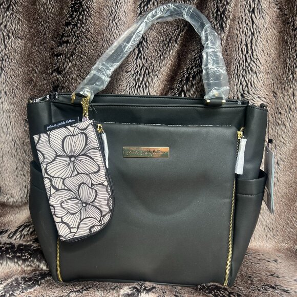 Petunia Pickle Bottom Handbags - Black and Gold Petunia Pickle Bottom Diaper Bag
